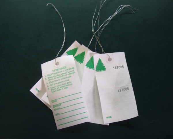 Weatherproof PolyArt (formerly Tyvek) Christmas Tree Price Tags, 100/bundle - Image 2