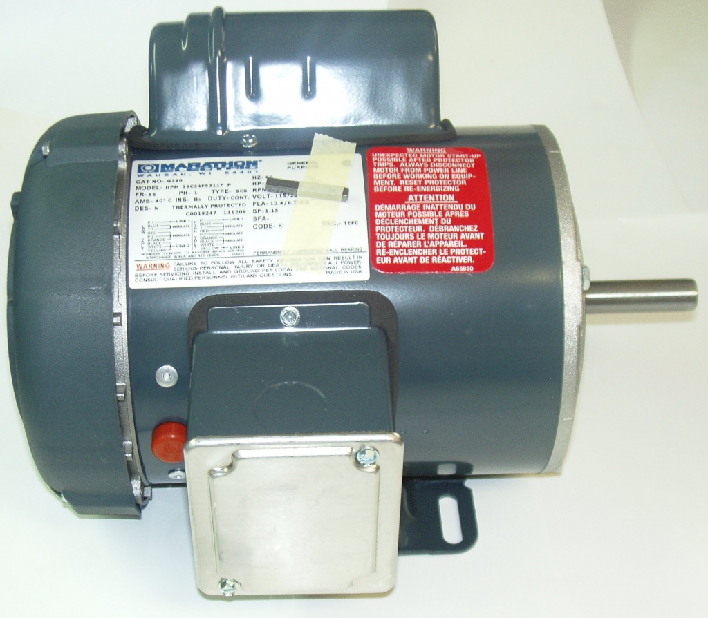 122 1 HP ELECTRIC MOTOR FOR CHRISTMAS TREE DRILL MACHINE
