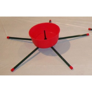 #450 Medium 5 Leg Answer Stands - 6/carton; choice of RED or GREEN water bowls