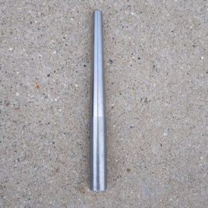 #301T: 6 1/2" Tapered Pin, unpainted, non-threaded
