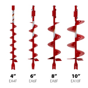Earthquake Earth Auger Bits: 4", 6", 8" and 10"
