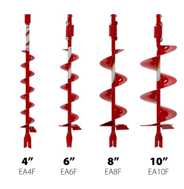 Earthquake Earth Auger Bits: 4", 6", 8" and 10"