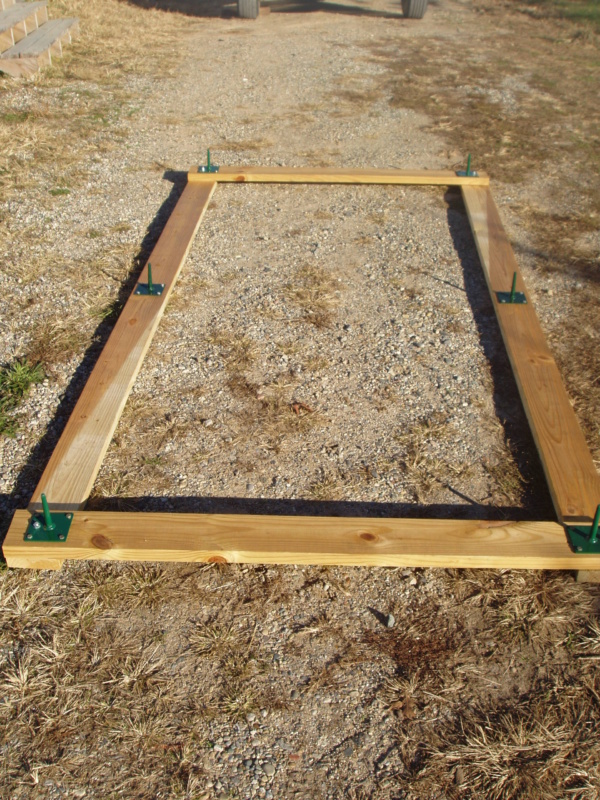 #200-Used 5'x10' Wooden Display Racks, including pin plates, completely assembled - Image 2
